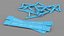 Police Wooden Traffic Barricade Disassembled Old