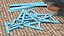 Police Wooden Traffic Barricade Disassembled Old