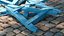 Police Wooden Traffic Barricade Disassembled Old