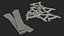 Police Wooden Traffic Barricade Disassembled Old