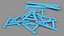 Police Wooden Traffic Barricade Disassembled Old