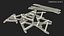 Police Wooden Traffic Barricade Disassembled Old