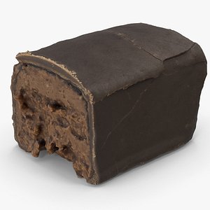 Half Of Chocolate Bar 3D model