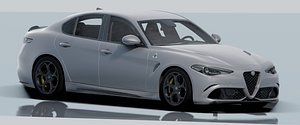 Alfa Romeo Giulia Quadrifoglio- PhotorAlfa Romeo Giulia QuaAlfa Romdrifoglio- Photorealisticealistic model