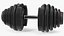 Dial Weight Adjusting Dumbbell 3D model