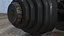 Dial Weight Adjusting Dumbbell 3D model