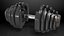 Dial Weight Adjusting Dumbbell 3D model