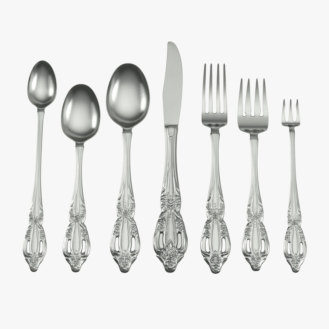 Formal Silverware 3d Model