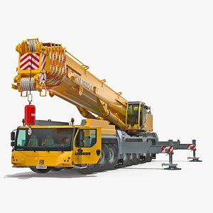 3D liebherr ltm 1450 mobile crane