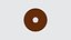 Low-Poly Cartoon Donut