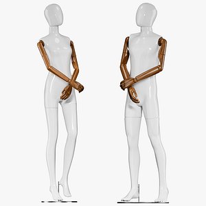 3D Full Rigged Male and Female Sewing Mannequin