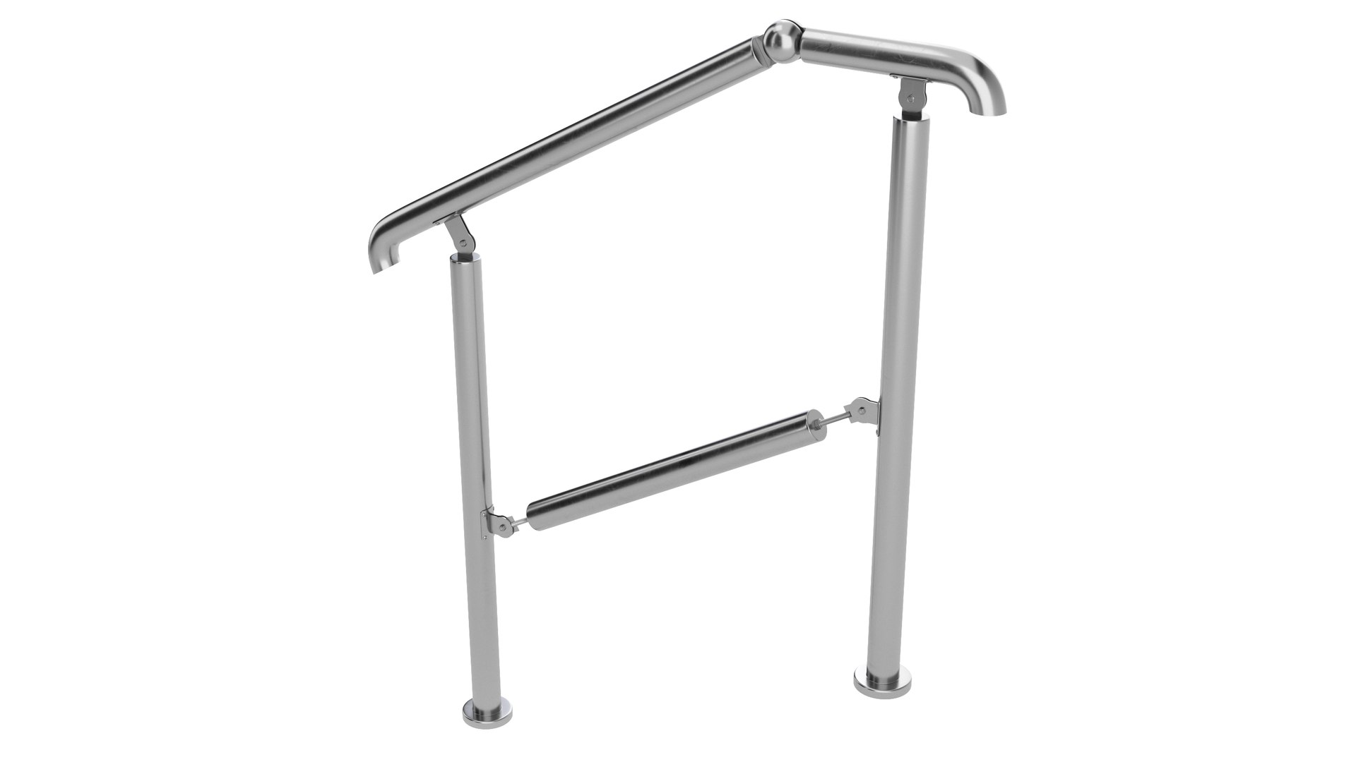 Steel Railing 3D Model - TurboSquid 1997298