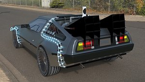 Back to the Future Delorean time machine sports car