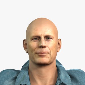 3D model character design actor bruce