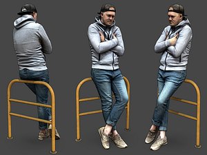 Stylized Man Character 3D model