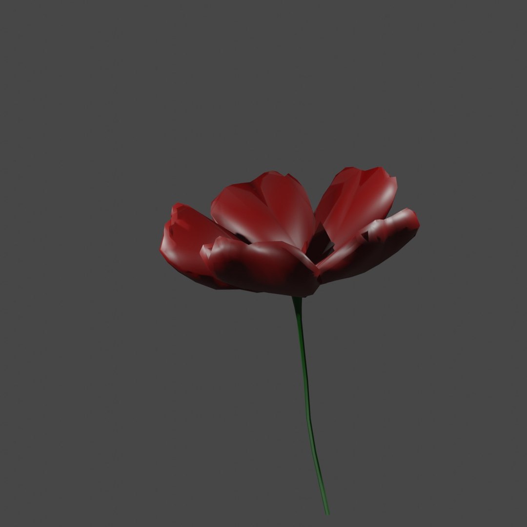 3D model Simple animated flower - TurboSquid 2054943