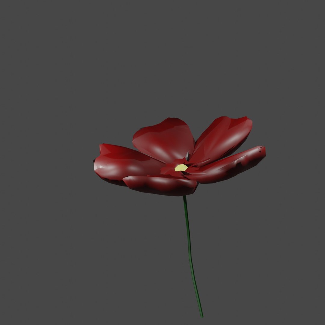 3D model Simple animated flower - TurboSquid 2054943