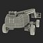 3d model telescopic boom lift generic