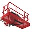 3d model telescopic boom lift generic
