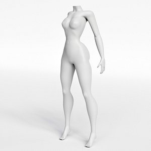 Girl Body 3d model by Nikdox
