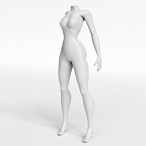 Girl Body 3d model by Nikdox