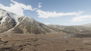 Hilltop topography and landform model