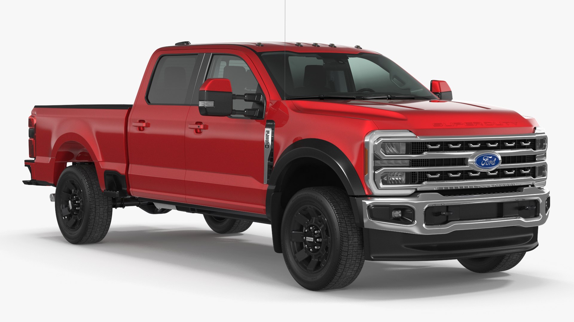 2023 Ford Super Duty F-550 Lariat Red 3D model preview