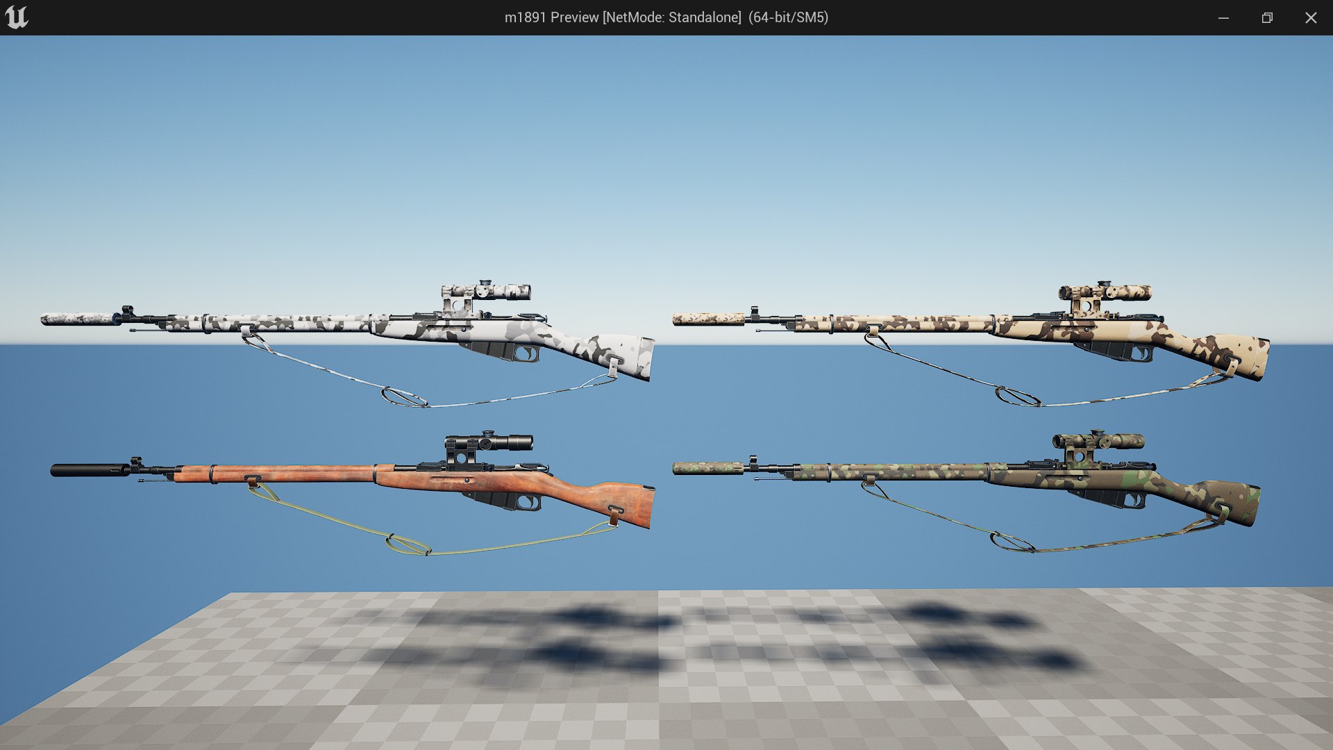3D M1891 Sniper Rifles Fps - Tps Model - TurboSquid 2406277