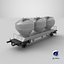 3D UGPPS Grain Hooper Railroad Car model