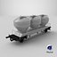 3D UGPPS Grain Hooper Railroad Car model