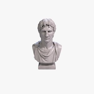 Alexander the Great Bust Sculpture 3D print model STL File Printable Bust 3D