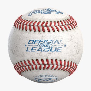 3D Dirty Baseball Ball - Rawlings