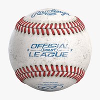 Dirty Baseball Ball - Rawlings