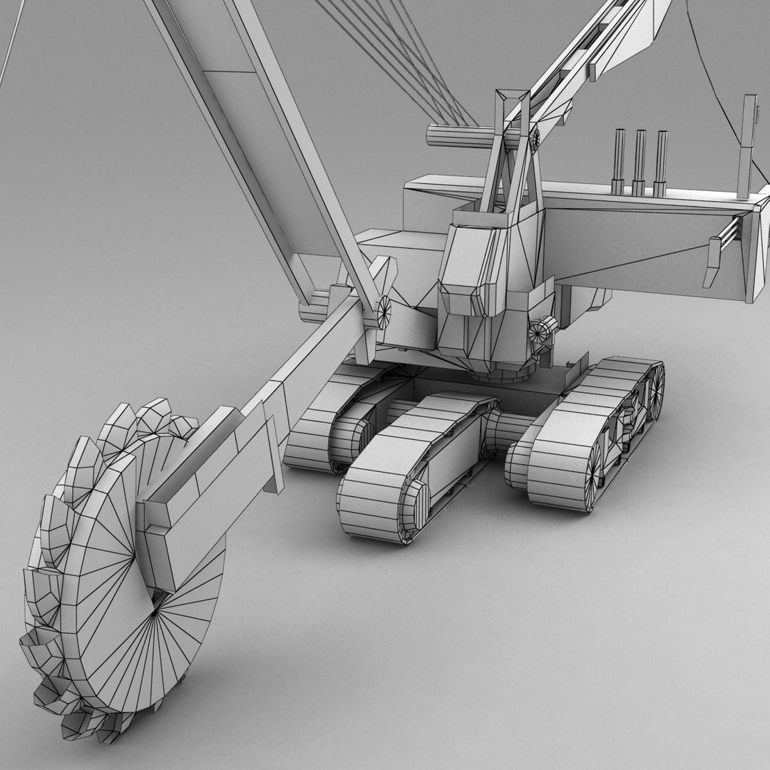 Bucketwheel Excavator 3d Model
