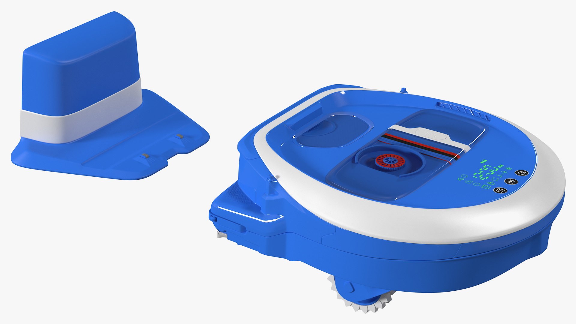 Robot Vacuum Cleaner with Docking Station 3D model preview