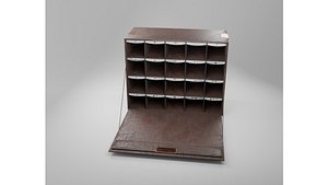 Victorian archive to store letters in alphabetical order 3D model