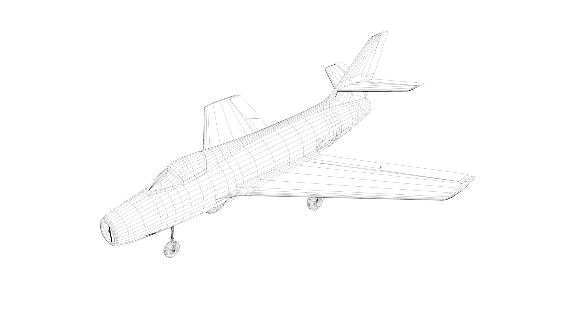 Dassault Mystere IV model - TurboSquid 2093386