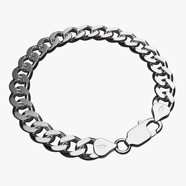 3D Chain bracelet locked