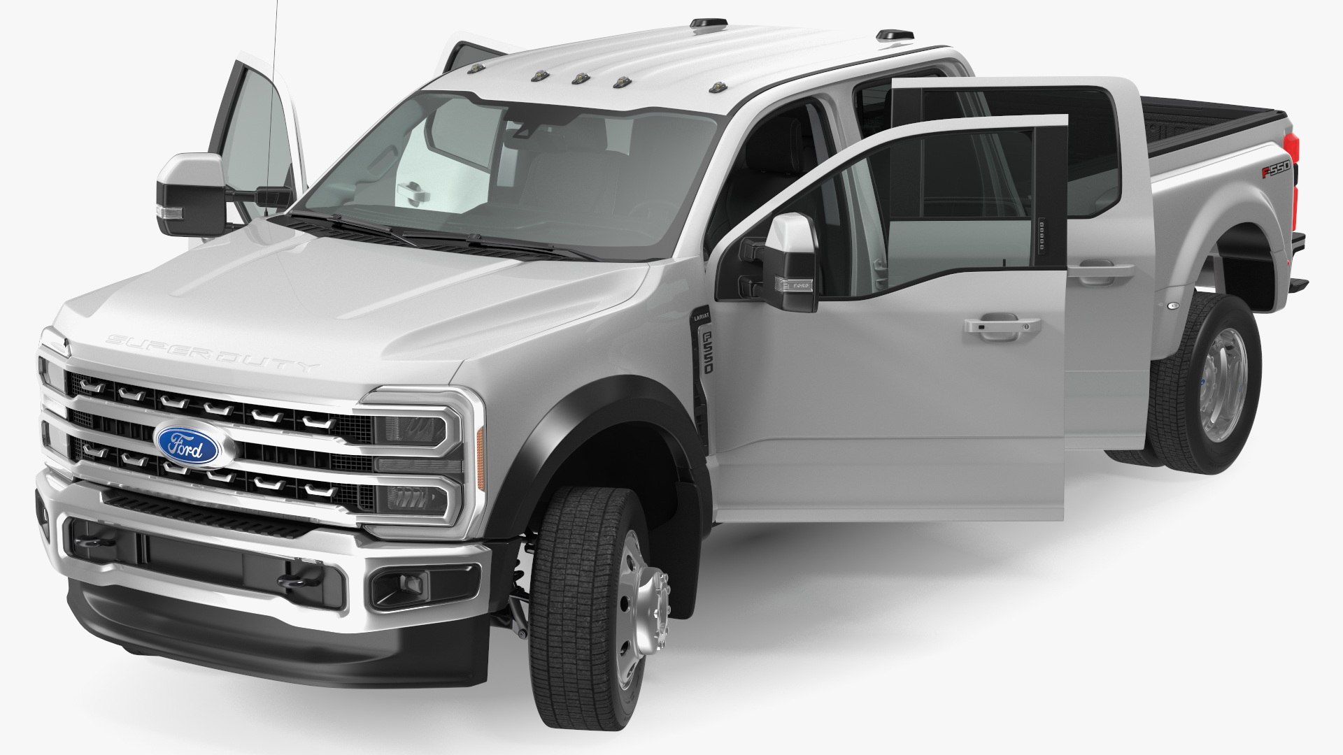 Ford Super Duty F-550 Lariat 2023 Truck Rigged 3D model preview