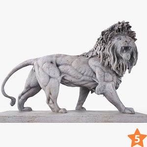 Stone Lion Sculpture 02