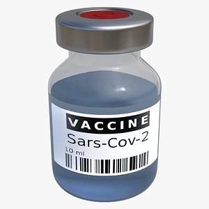3D covid-19 vaccine vial