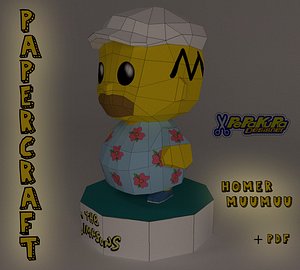 homer simpson papercraft