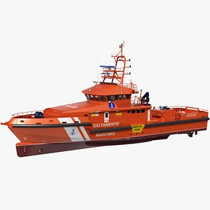 3D SAR Boat 320 High-Speed Offshore Search and Rescue Vessel