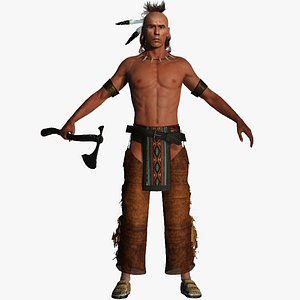 3D model Red Indian
