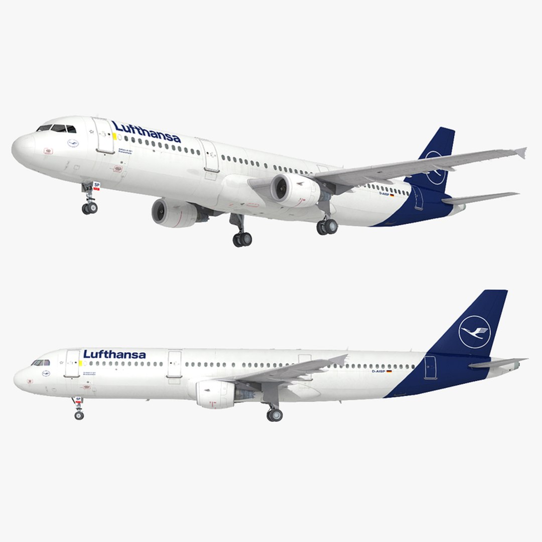 3D Model Airbus A-321 6 Liveries - TurboSquid 1369427