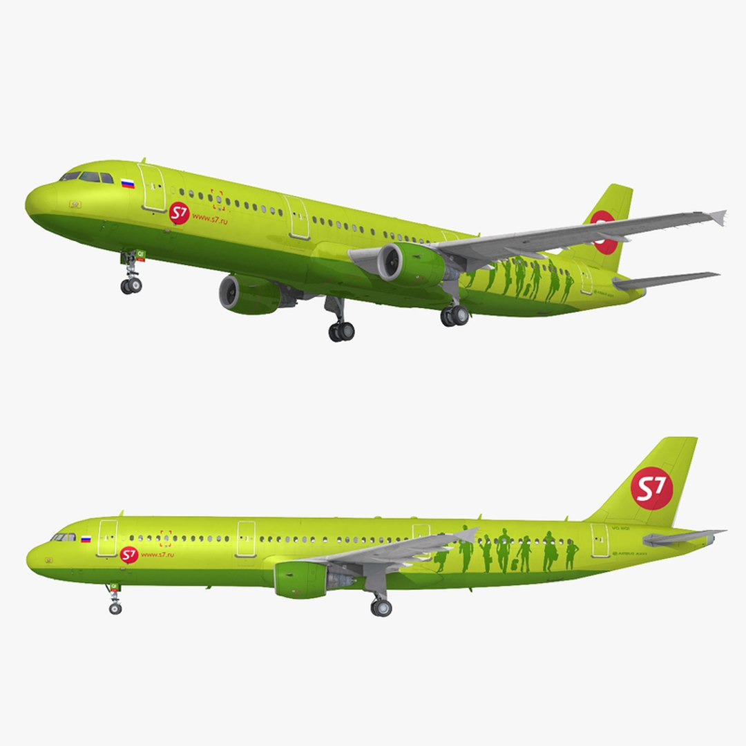 3D Model Airbus A-321 6 Liveries - TurboSquid 1369427