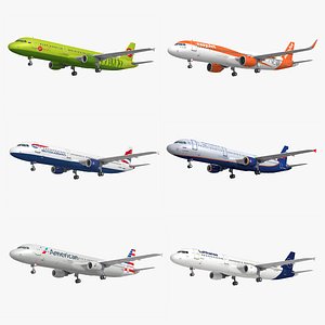 Airbus A321 6 Liveries Collection