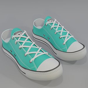 3D Conver All Stars Low Turquoise