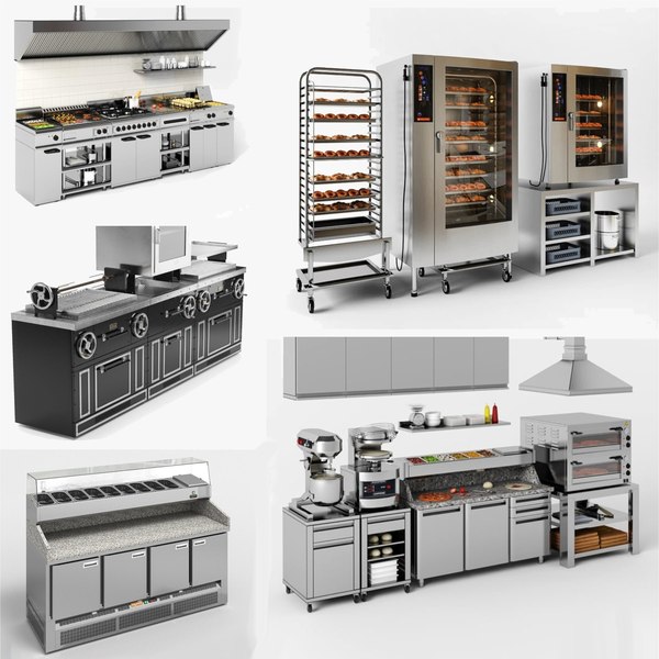 3d Commercial Kitchen Equipment Collection Model Turbosquid 1742459