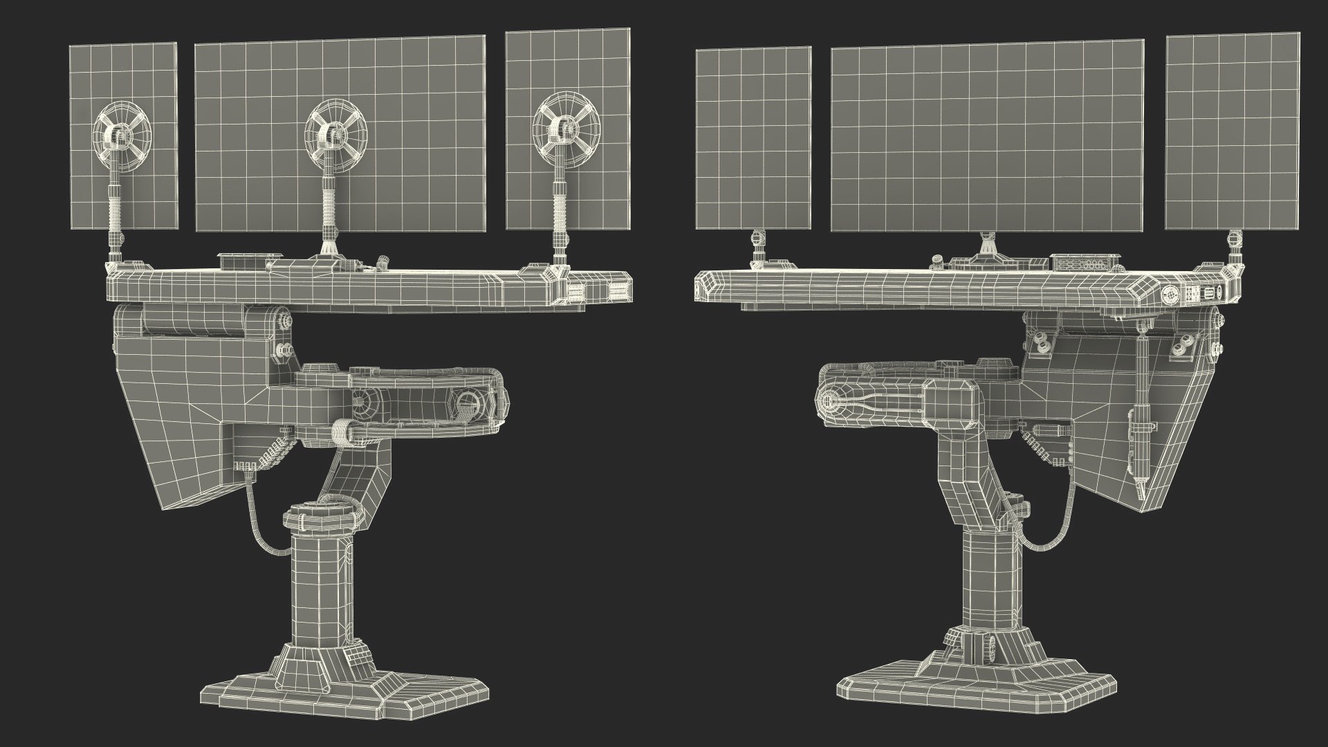 An Astronaut Input Data into Sci-fi Computer model - TurboSquid 2137082